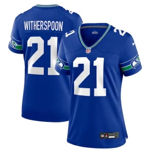 Devon witherspoon seattle seahawks nike womens throwback player game jersey Royal