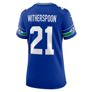 Devon witherspoon seattle seahawks nike womens throwback player game jersey Royal L