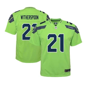 Devon witherspoon seattle seahawks nike youth alternate player game jersey Neon green