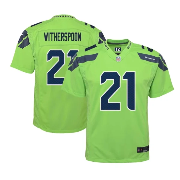 Devon witherspoon seattle seahawks nike youth alternate player game jersey Neon green