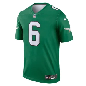 Devonta smith philadelphia eagles nike alternate legend player performance top Kelly green M