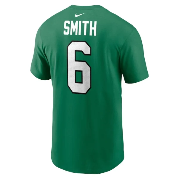 Devonta smith philadelphia eagles nike alternate player name number t shirt Kelly green L