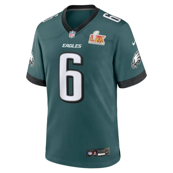 Devonta smith philadelphia eagles nike super bowl lix game player jersey Midnight green M
