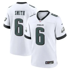 Devonta smith philadelphia eagles nike white game jersey White
