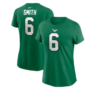 Devonta smith philadelphia eagles nike womens player name number t shirt Kelly green