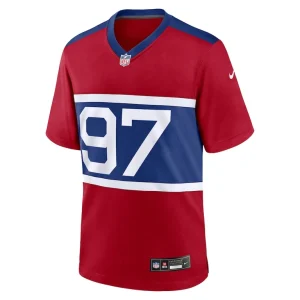 Dexter lawrence ii new york giants nike alternate player game jersey Century red M