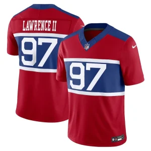 Dexter lawrence ii new york giants nike alternate vapor f.u.s.e. limited jersey Century red