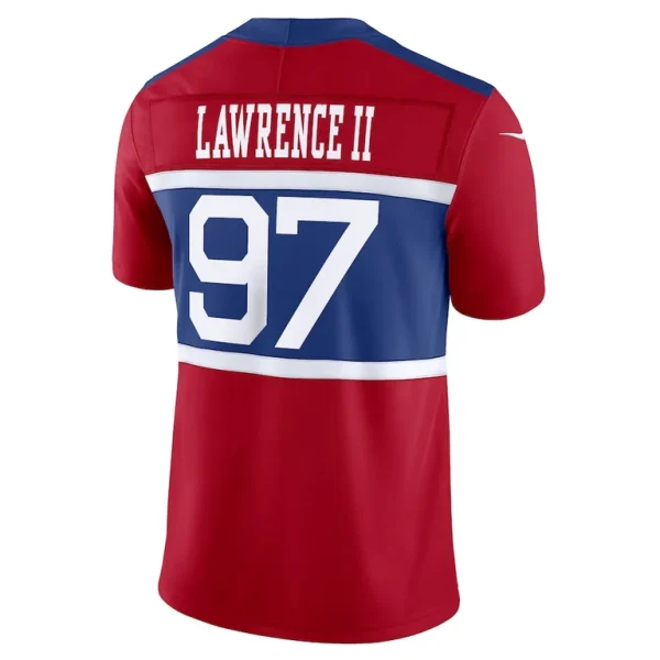 Dexter lawrence ii new york giants nike alternate vapor f.u.s.e. limited jersey Century red L