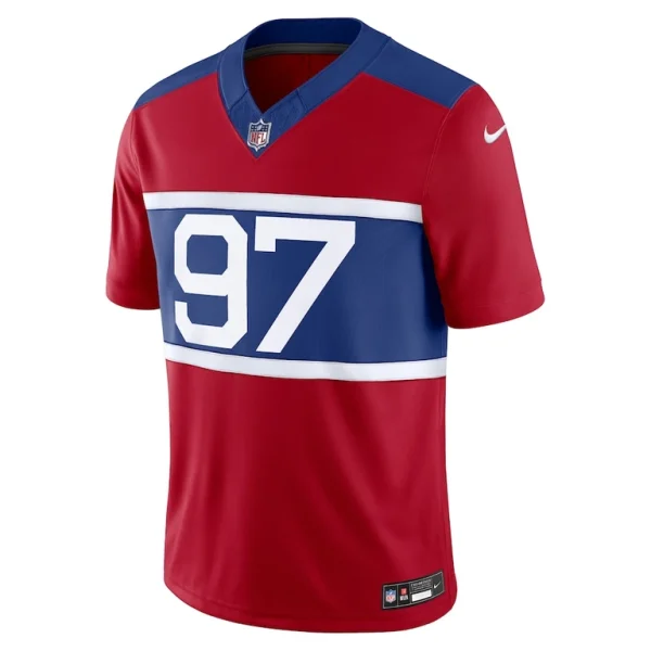 Dexter lawrence ii new york giants nike alternate vapor f.u.s.e. limited jersey Century red M