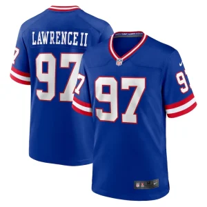 Dexter lawrence ii new york giants nike classic game player jersey Royal