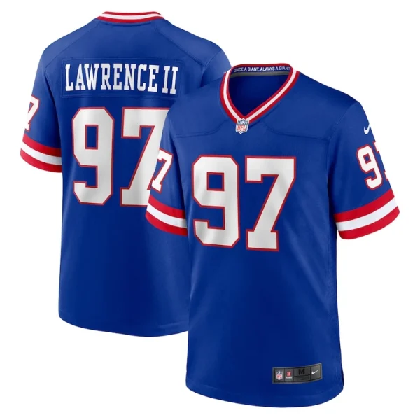 Dexter lawrence ii new york giants nike classic game player jersey Royal