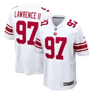 Dexter lawrence ii new york giants nike game player jersey White