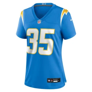 Dicaprio bootle los angeles chargers nike womens team game jersey Powder blue M
