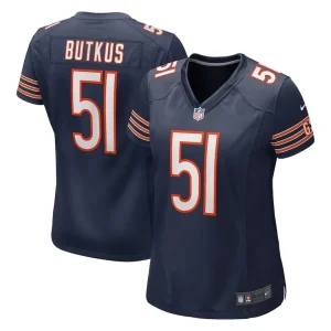 Dick butkus chicago bears nike womens game retired player jersey Navy