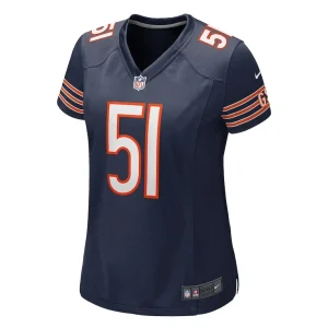 Dick butkus chicago bears nike womens game retired player jersey Navy M
