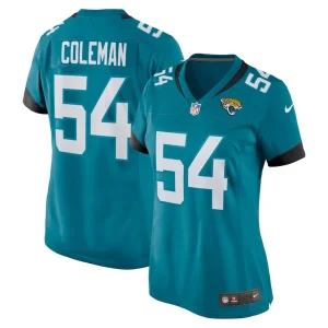 Dj coleman jacksonville jaguars nike womens game jersey Teal