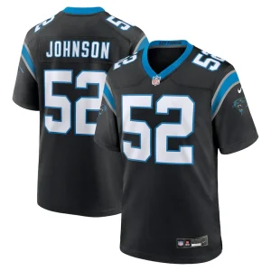 Dj johnson carolina panthers nike game jersey Black