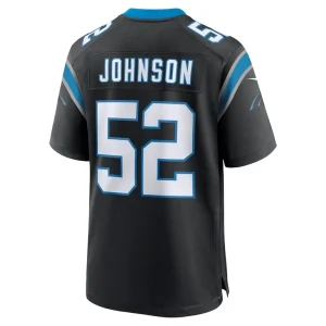Dj johnson carolina panthers nike game jersey Black L