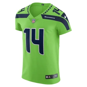 Dk metcalf seattle seahawks nike alternate vapor elite player jersey Neon green 44