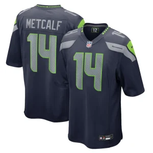 Dk metcalf seattle seahawks nike game jersey College navy