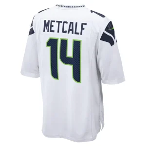 Dk metcalf seattle seahawks nike game jersey White L