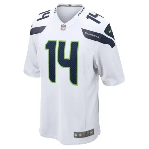 Dk metcalf seattle seahawks nike game jersey White M