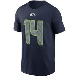 Dk metcalf seattle seahawks nike name number t shirt College navy M