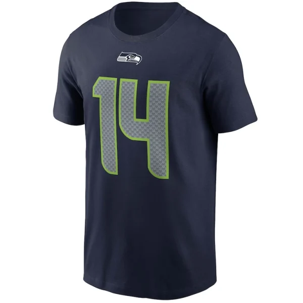 Dk metcalf seattle seahawks nike name number t shirt College navy M