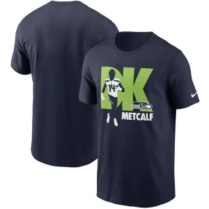 Dk metcalf seattle seahawks nike player graphic t shirt College navy