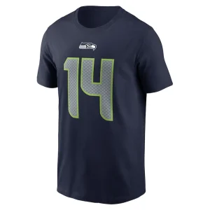 Dk metcalf seattle seahawks nike player name number t shirt College navy M