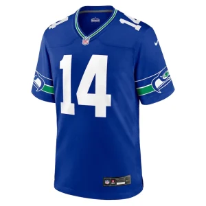 Dk metcalf seattle seahawks nike throwback player game jersey Royal M