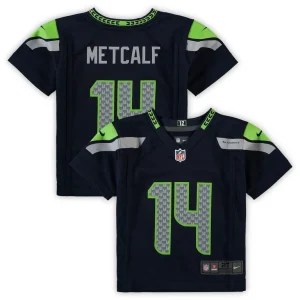 Dk metcalf seattle seahawks nike toddler game jersey Navy