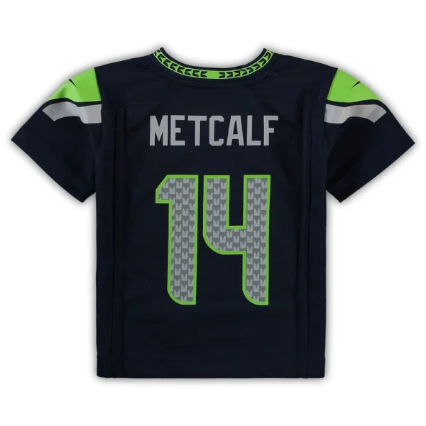 Dk metcalf seattle seahawks nike toddler game jersey Navy 4T