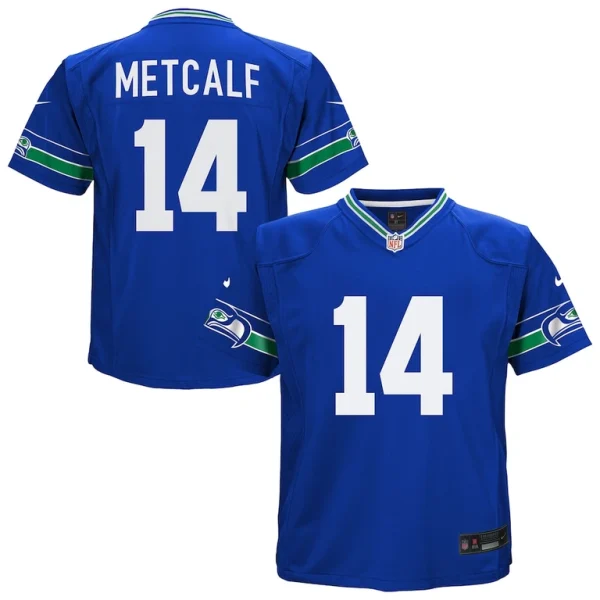 Dk metcalf seattle seahawks nike toddler game jersey Royal