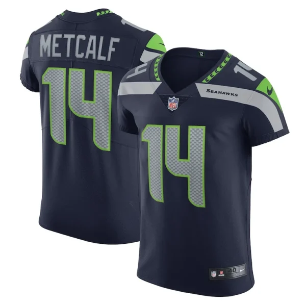 Dk metcalf seattle seahawks nike vapor elite player jersey College navy