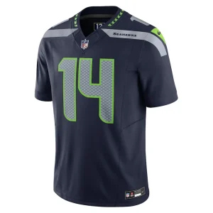 Dk metcalf seattle seahawks nike vapor f.u.s.e. limited jersey Navy M
