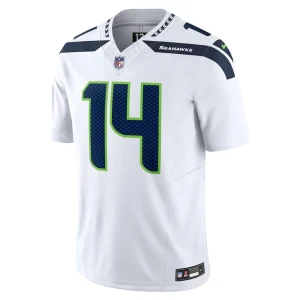 Dk metcalf seattle seahawks nike vapor f.u.s.e. limited jersey White M