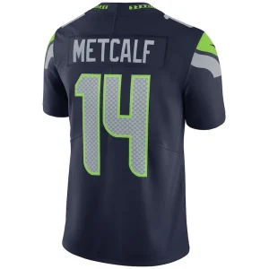 Dk metcalf seattle seahawks nike vapor limited jersey College navy L