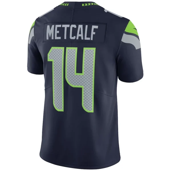 Dk metcalf seattle seahawks nike vapor limited jersey College navy L