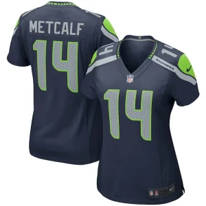 Dk metcalf seattle seahawks nike womens game player jersey College navy