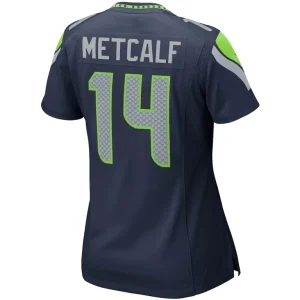 Dk metcalf seattle seahawks nike womens game player jersey College navy L