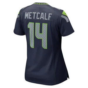 Dk metcalf seattle seahawks nike womens team game jersey College navy L