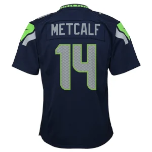 Dk metcalf seattle seahawks nike youth game jersey Navy Yth L