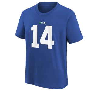 Dk metcalf seattle seahawks nike youth player name number t shirt Royal Yth M