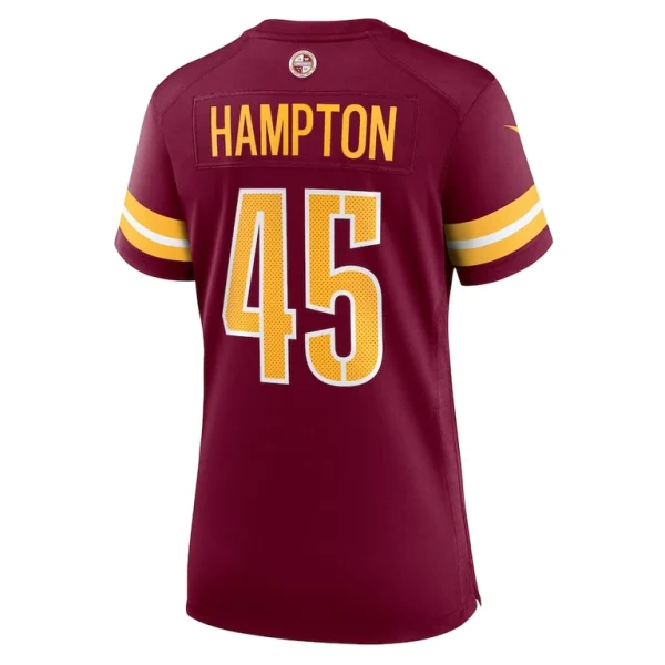 Dominique hampton washington commanders nike womens game jersey Burgundy L