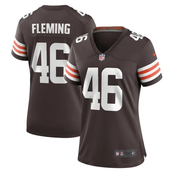 Don fleming cleveland browns nike womens retired player jersey Brown