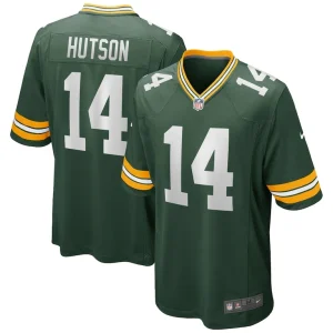 Don hutson green bay packers nike game retired player jersey Green