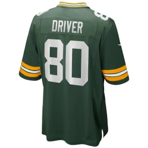 Donald driver green bay packers nike game retired player jersey Green L