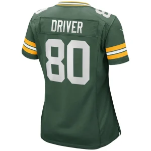 Donald driver green bay packers nike womens game retired player jersey Green L