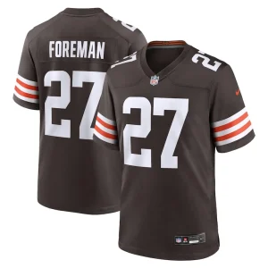 Donta foreman cleveland browns nike team game jersey Brown